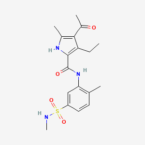 4-Acetyl-3-Ethyl-5-Methyl-N-[2-Methyl-5-(Methylsulfamoyl)phenyl]-1h-Pyrrole-2-Carboxamide