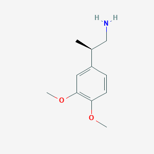 molecular formula C11H17NO2 B13578598 (2R)-2-(3,4-dimethoxyphenyl)propan-1-amine 