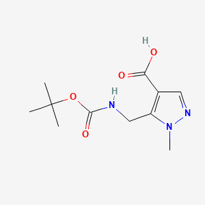 5-({[(tert-butoxy)carbonyl]amino}methyl)-1-methyl-1H-pyrazole-4-carboxylicacid