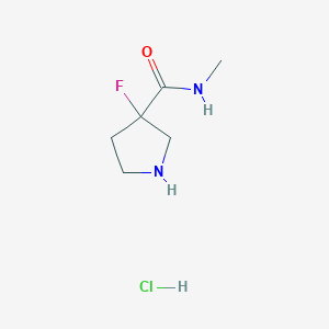 3-fluoro-N-methylpyrrolidine-3-carboxamidehydrochloride