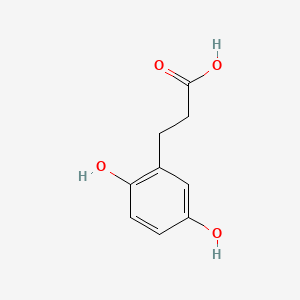 molecular formula C9H10O4 B1357864 Benzenepropanoic acid, 2,5-dihydroxy- CAS No. 10538-47-3