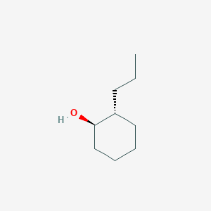 molecular formula C9H18O B13578663 Rac-(1r,2r)-2-propylcyclohexan-1-ol 