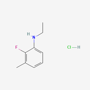 molecular formula C9H13ClFN B13578665 N-ethyl-2-fluoro-3-methylanilinehydrochloride 