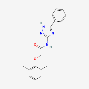 2-(2,6-dimethylphenoxy)-N-(3-phenyl-1H-1,2,4-triazol-5-yl)acetamide