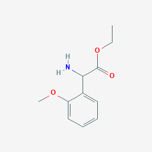 molecular formula C11H15NO3 B13578681 Ethyl 2-amino-2-(2-methoxyphenyl)acetate CAS No. 500772-69-0