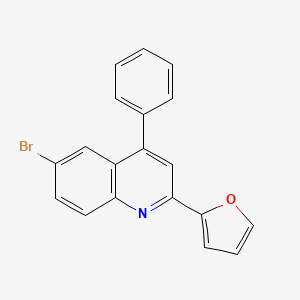 6-Bromo-2-(furan-2-yl)-4-phenylquinoline