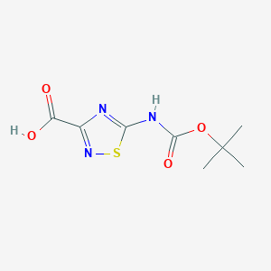 5-((Tert-butoxycarbonyl)amino)-1,2,4-thiadiazole-3-carboxylic acid