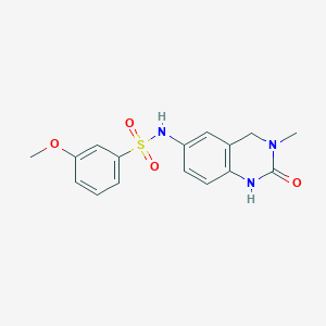 3-methoxy-N-(3-methyl-2-oxo-1,2,3,4-tetrahydroquinazolin-6-yl)benzene-1-sulfonamide