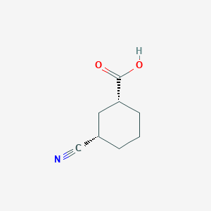 rac-(1R,3S)-3-cyanocyclohexane-1-carboxylicacid,cis