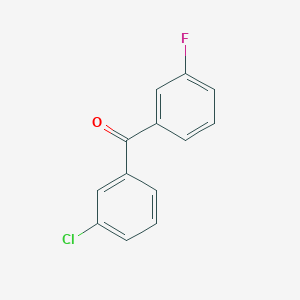 molecular formula C13H8ClFO B1357878 3-氯-3'-氟苯甲酮 CAS No. 75762-57-1