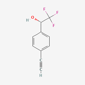 (S)-1-(4-Ethynylphenyl)-2,2,2-trifluoroethan-1-ol