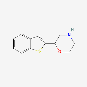 molecular formula C12H13NOS B13578788 2-(Benzo[b]thiophen-2-yl)morpholine 