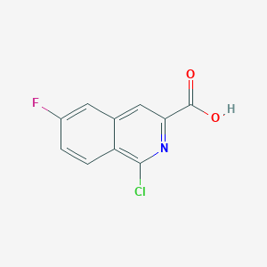 1-Chloro-6-fluoroisoquinoline-3-carboxylic acid