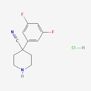 4-(3,5-Difluorophenyl)piperidine-4-carbonitrilehydrochloride