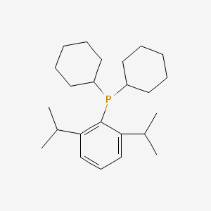 molecular formula C24H39P B1357885 二环己基(2,6-二异丙基苯基)膦 CAS No. 1053657-07-0