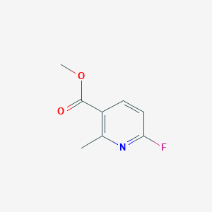 molecular formula C8H8FNO2 B1357886 6-氟-2-甲基烟酸甲酯 CAS No. 1227595-02-9