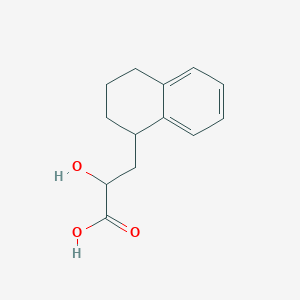 molecular formula C13H16O3 B13578869 2-Hydroxy-3-(1,2,3,4-tetrahydronaphthalen-1-yl)propanoic acid 