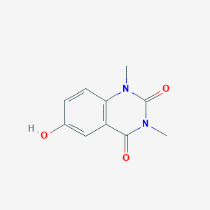 molecular formula C10H10N2O3 B1357887 1,3-二甲基-6-羟基喹唑啉-2,4-二酮 CAS No. 1267663-32-0