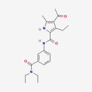 4-acetyl-N-[3-(diethylcarbamoyl)phenyl]-3-ethyl-5-methyl-1H-pyrrole-2-carboxamide