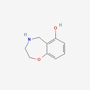 molecular formula C9H11NO2 B13578932 2,3,4,5-Tetrahydro-1,4-benzoxazepin-6-ol 