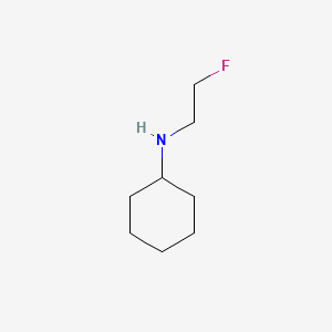 molecular formula C8H16FN B13578937 N-(2-fluoroethyl)cyclohexanamine 