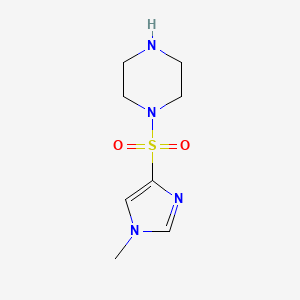 molecular formula C8H14N4O2S B1357894 1-(1-methyl-1H-imidazol-4-ylsulfonyl)piperazine CAS No. 859634-86-9