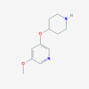 3-Methoxy-5-(piperidin-4-yloxy)pyridine