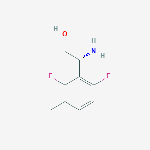 (r)-2-Amino-2-(2,6-difluoro-3-methylphenyl)ethan-1-ol