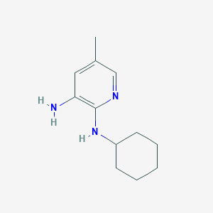 molecular formula C12H19N3 B1357897 2-N-环己基-5-甲基吡啶-2,3-二胺 CAS No. 1216230-16-8