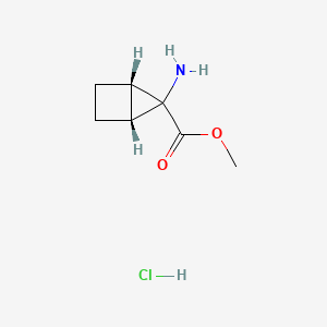 molecular formula C7H12ClNO2 B13578979 methyl(1R,4S,5S)-5-aminobicyclo[2.1.0]pentane-5-carboxylatehydrochloride 