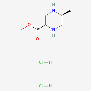 molecular formula C7H16Cl2N2O2 B13578982 rac-methyl (2R,5R)-5-methylpiperazine-2-carboxylate dihydrochloride 