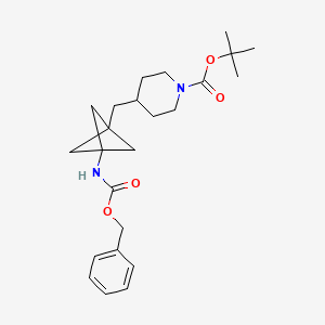 Tert-butyl 4-[(3-{[(benzyloxy)carbonyl]amino}bicyclo[1.1.1]pentan-1-yl)methyl]piperidine-1-carboxylate