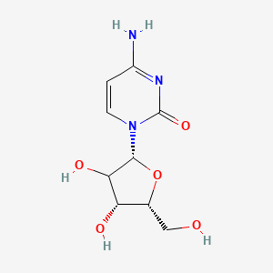 molecular formula C9H13N3O5 B13579014 4-Amino-1-(beta-D-arabinofuranosyl)-2(1H)-pyrimidinone hydrochloride 