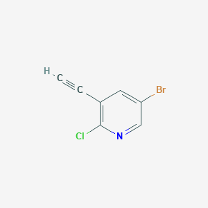 5-Bromo-2-chloro-3-ethynylpyridine