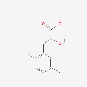 molecular formula C12H16O3 B13579054 Methyl 3-(2,5-dimethylphenyl)-2-hydroxypropanoate 