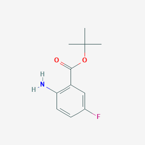 molecular formula C11H14FNO2 B13579067 Tert-butyl 2-amino-5-fluorobenzoate 