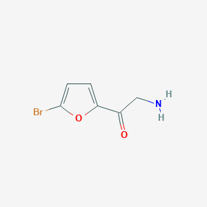 molecular formula C6H6BrNO2 B13579085 2-Amino-1-(5-bromofuran-2-yl)ethan-1-one 