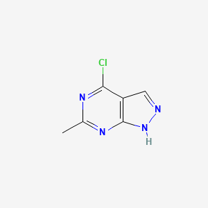 molecular formula C6H5ClN4 B1357910 4-氯-6-甲基-1H-吡唑并[3,4-d]嘧啶 CAS No. 30129-53-4
