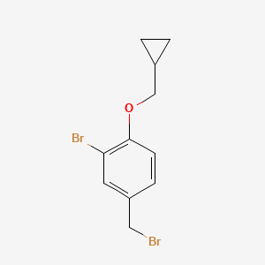 2-Bromo-4-bromomethyl-1-cyclopropylmethoxybenzene