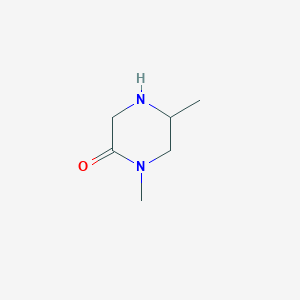 molecular formula C6H12N2O B1357911 1,5-二甲基哌嗪-2-酮 CAS No. 74879-13-3