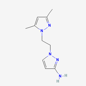 1-(2-(3,5-Dimethyl-1h-pyrazol-1-yl)ethyl)-1h-pyrazol-3-amine