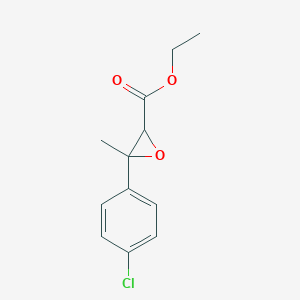 molecular formula C12H13ClO3 B13579111 Ethyl 3-(4-chlorophenyl)-3-methyloxirane-2-carboxylate 