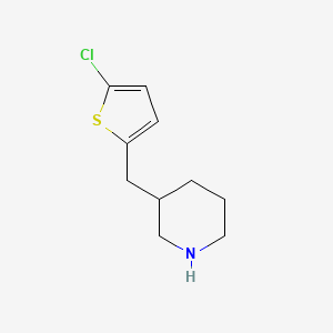 3-((5-Chlorothiophen-2-yl)methyl)piperidine