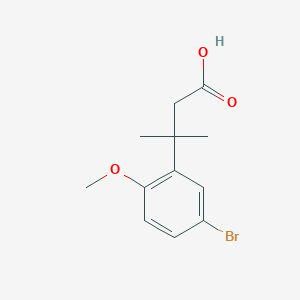 3-(5-Bromo-2-methoxyphenyl)-3-methylbutanoic acid