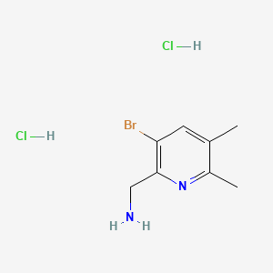 1-(3-Bromo-5,6-dimethylpyridin-2-yl)methanaminedihydrochloride