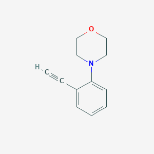 molecular formula C12H13NO B13579176 4-(2-Ethynylphenyl)morpholine 