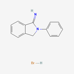 molecular formula C14H13BrN2 B1357919 2-苯基异吲哚啉-1-亚胺氢溴酸盐 CAS No. 27408-84-0