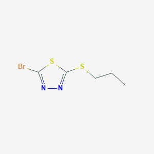 2-Bromo-5-(propylsulfanyl)-1,3,4-thiadiazole