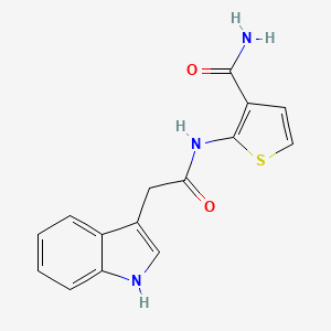 2-[2-(1H-indol-3-yl)acetamido]thiophene-3-carboxamide