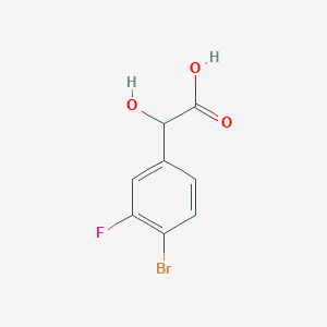 2-(4-Bromo-3-fluorophenyl)-2-hydroxyacetic acid